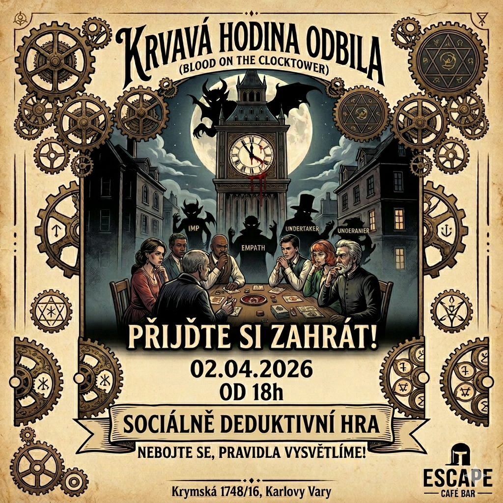 Krvavá hodina odbila a deskohraní